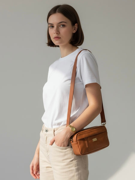 Cartera de Cuero Arrallán Café