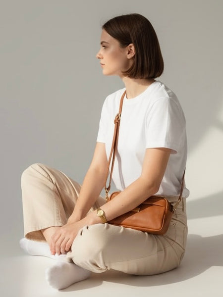 Cartera de Cuero Arrallán Café