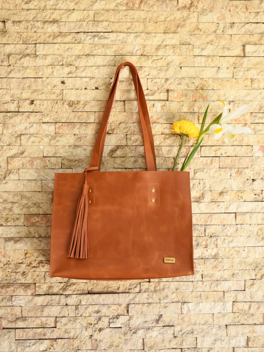 Cartera de Cuero Cala Café
