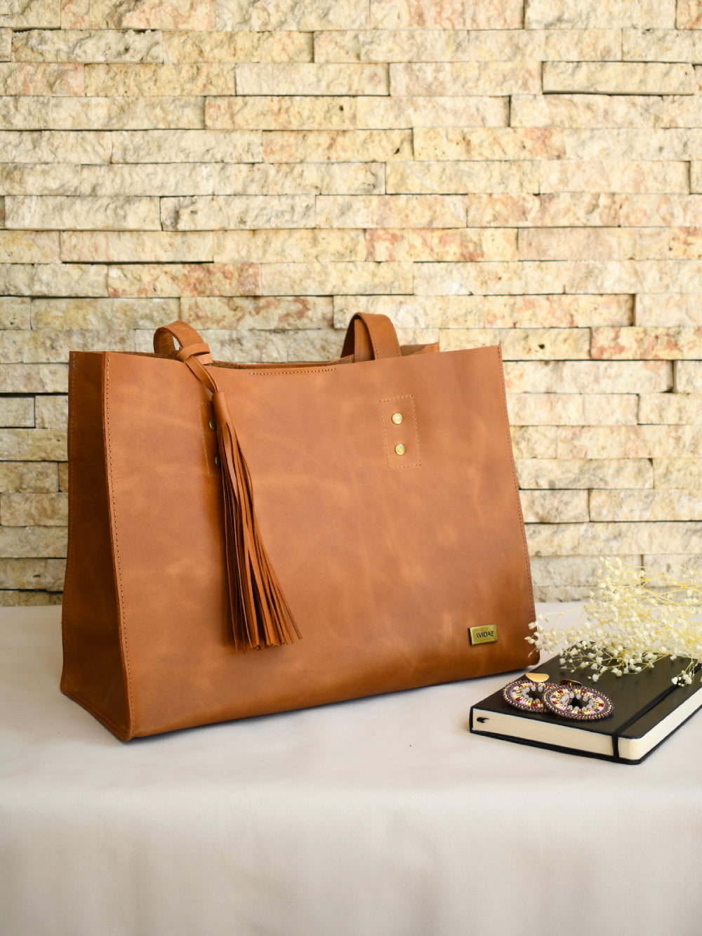 Cartera de Cuero Cala Café