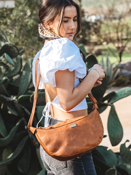 Cartera de Cuero Copihue Café