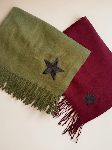 Bufanda Estrella Verde Oliva