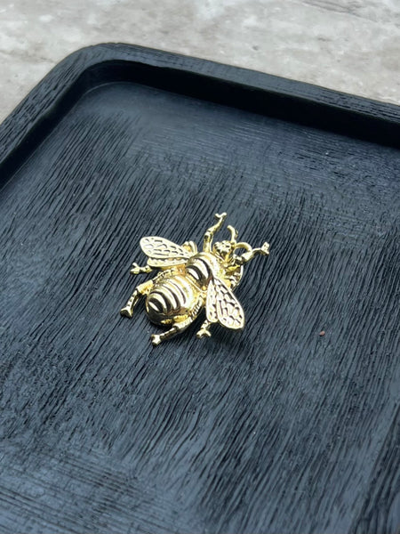 Prendedor Abeja Baño Oro