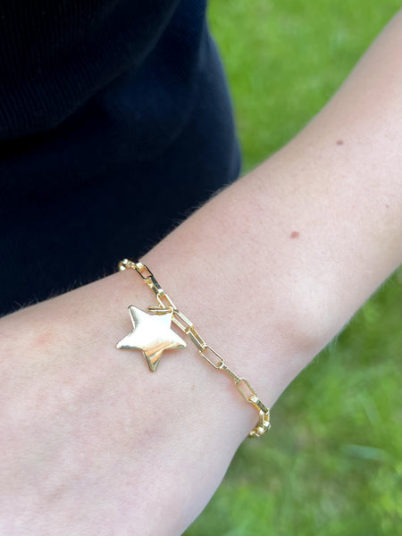 Pulsera Estrella Mayor Baño Oro