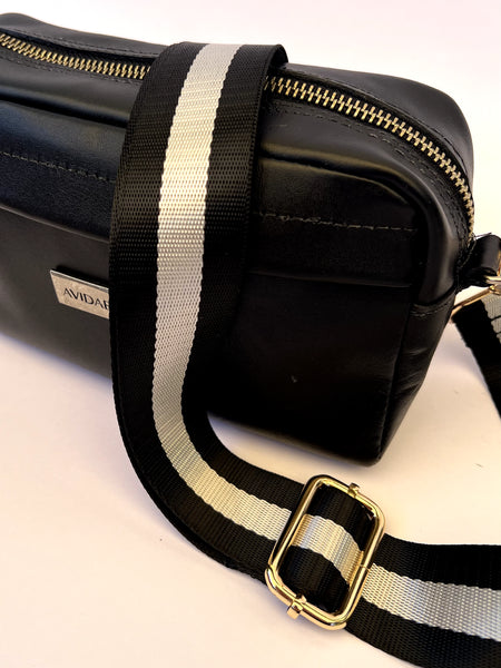 Strap Rayas Negro Plata