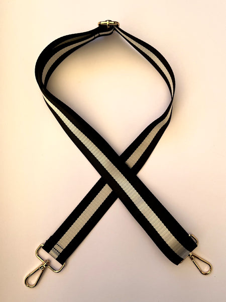 Strap Rayas Negro Plata