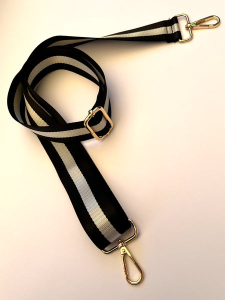 Strap Rayas Negro Plata