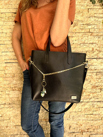 Pack Cartera Alba Negra y Accesorios Plantas