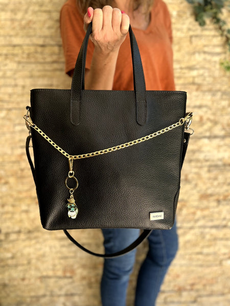 Pack Cartera Alba Negra y Accesorios Plantas