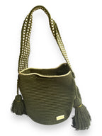 Bolso Wayuu Gala Oliva Mediano