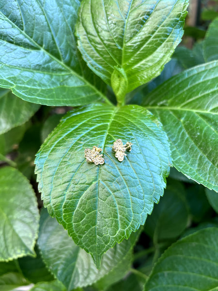 Aros Abeja Reina Baño de Oro