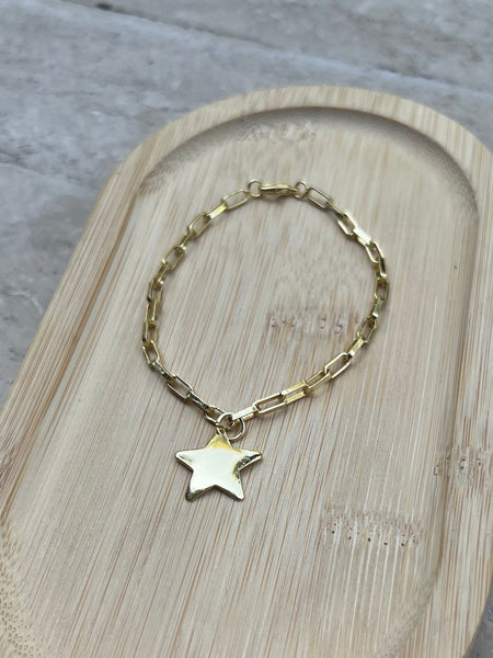 Pulsera Estrella Mayor Baño Oro