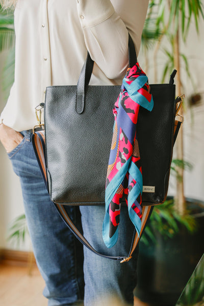 Cartera de Cuero Alba Negra