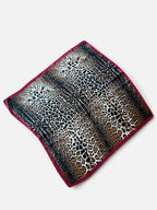 Pañuelo Print Borde Rojo 90x90 cms.
