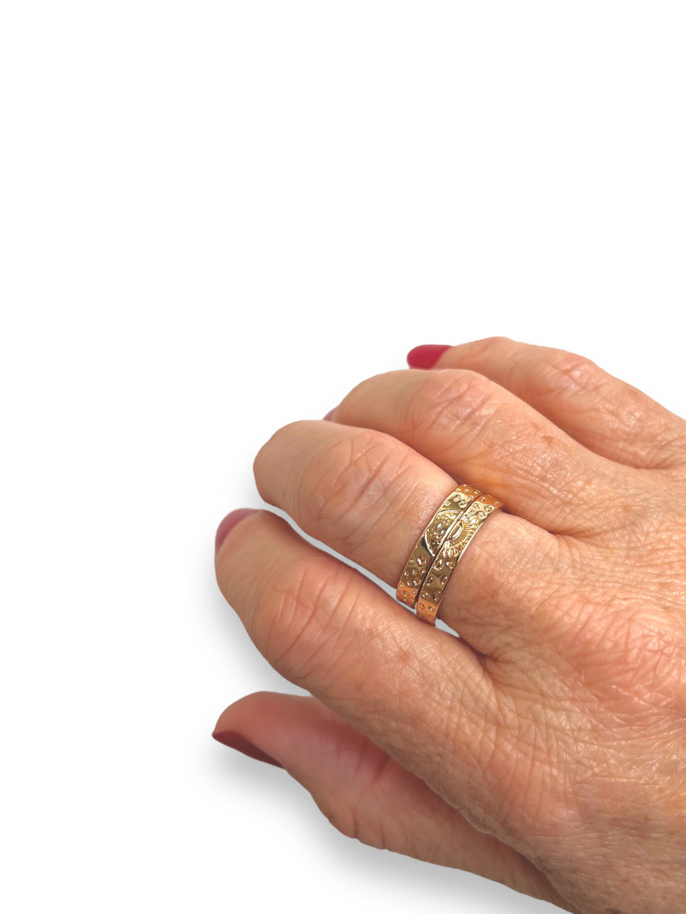 Set Anillos Firmamento Baño de Oro