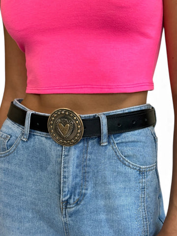 Cinturón Heart Oro Negro