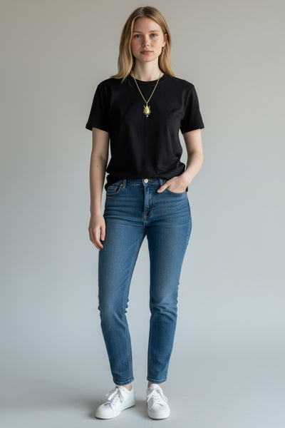 Collar Escarabajo Aguamarina Baño Oro