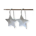 Aros Estrella Radiante Baño de Plata
