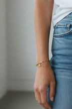 Pulsera Cadena Little Star Baño Oro