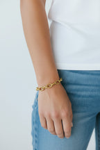 Pulsera Cadena Lulú Acero Baño Oro
