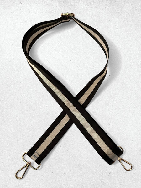 Strap Rayas Negro Plata