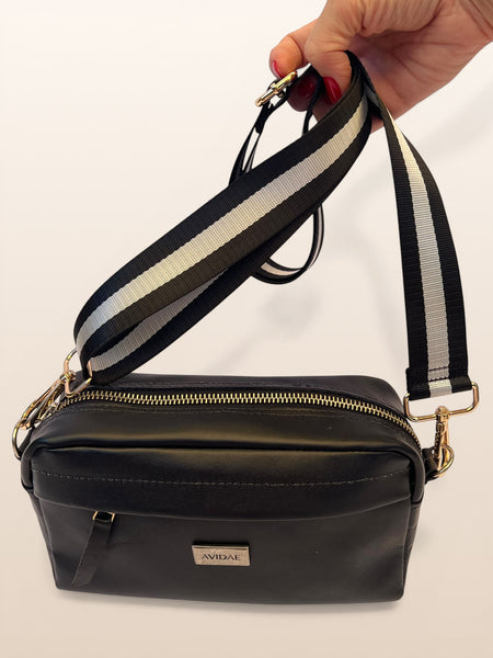 Strap Rayas Negro Plata