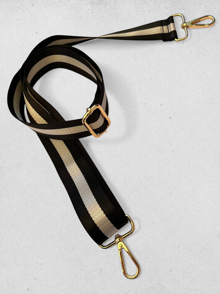 Strap Rayas Negro Plata
